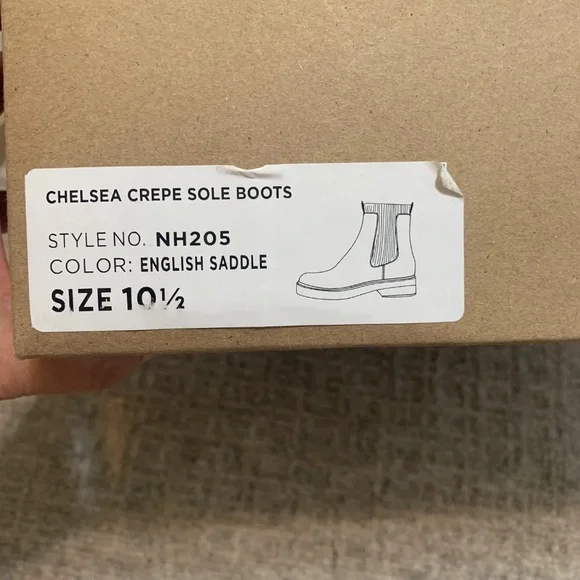 Madewell Camryn Chelsea Crepe Sole Boots, Women's 10.5, Leather English Saddle - Picture 9 of 9